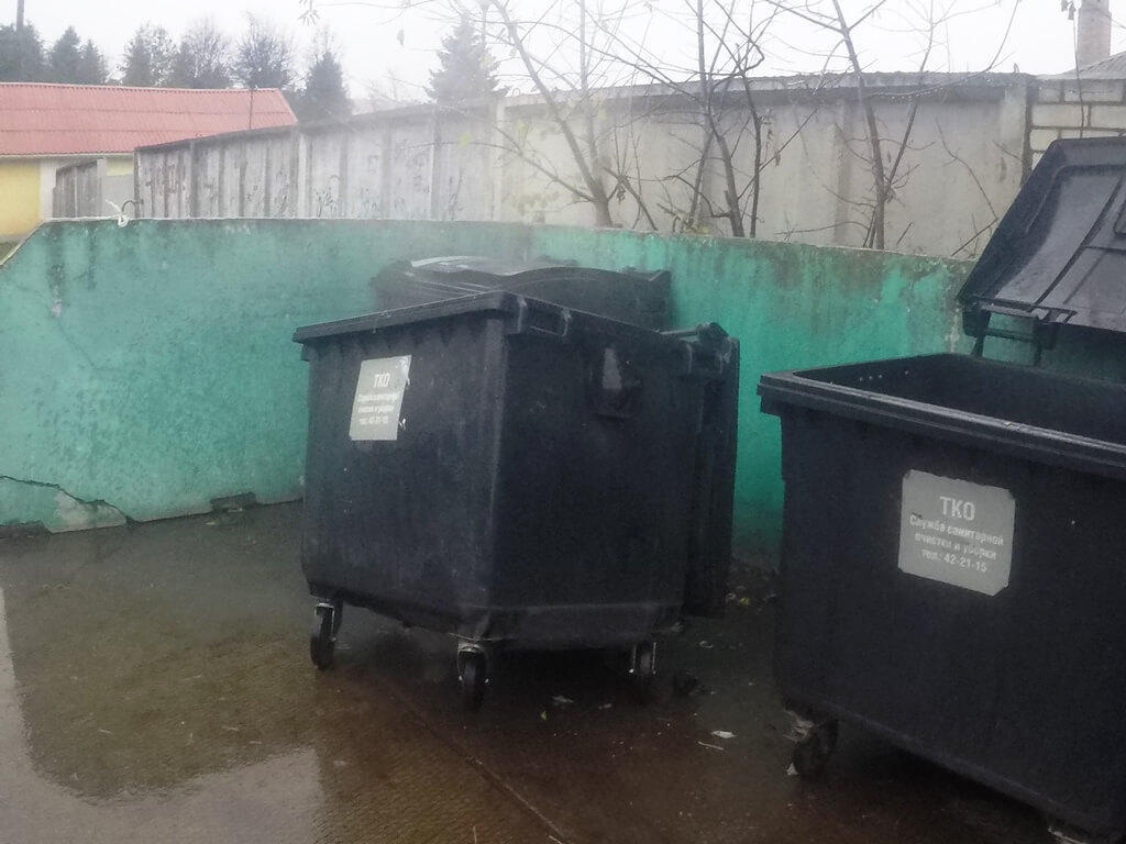 Загорелся мусорный контейнер ул. Горького Барановичи МЧС
